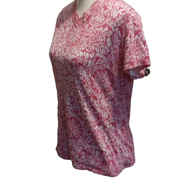 Coldwater Creek Red & White Paisley Print Top Women's Size Small - Picture 5 of 5